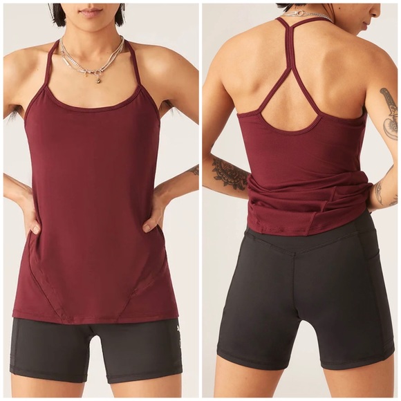 Modibodi Sustainable Active Cami (Aubergine) - Picture 2 of 6